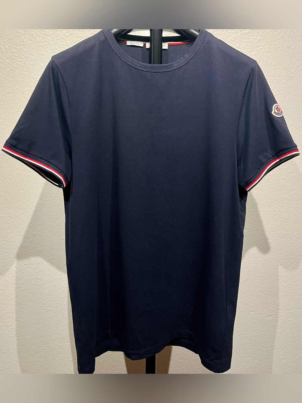 Moncler Tricolor-Trimmed Cotton T-Shirt - Size M (Men’s)